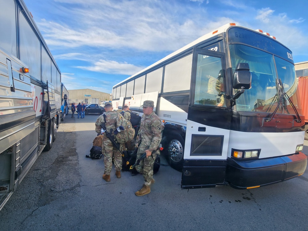 Fort Buchanan enables deployment of engineer unit through synchronized logistics