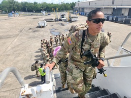 Fort Buchanan enables deployment of engineer unit through synchronized logistics
