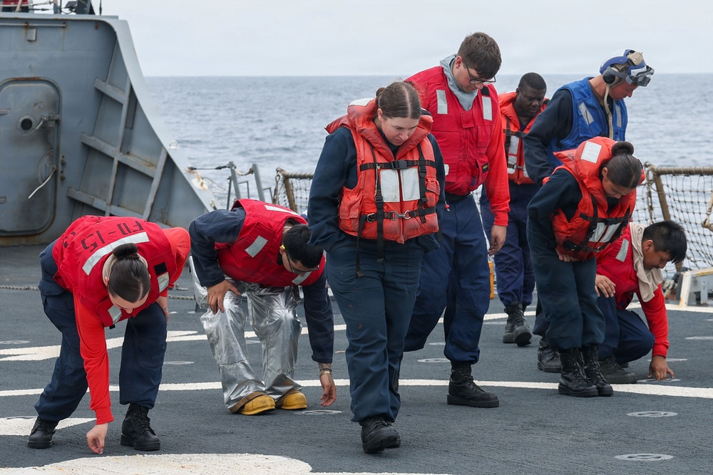 Flight Quarters Aboard USS Decatur (DDG 73)