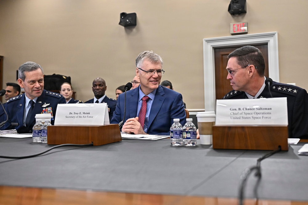 SecAF Meink, CSAF Wilsbach, CSO Saltzman testify to HAC-D