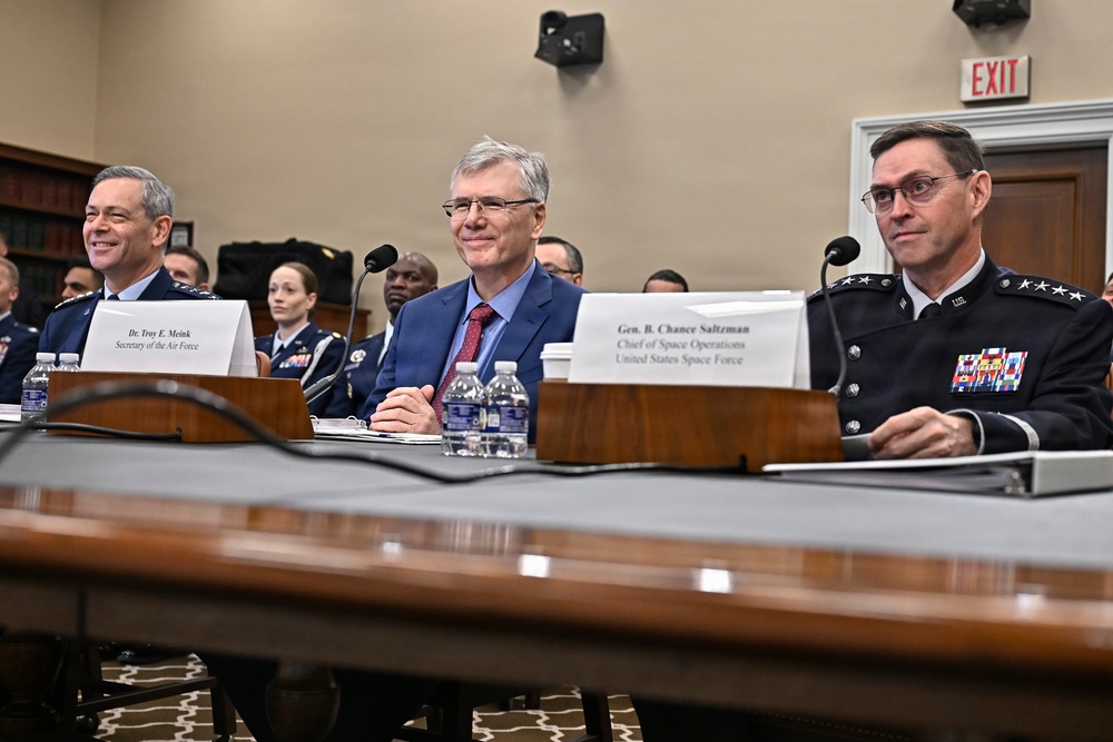 SecAF Meink, CSAF Wilsbach, CSO Saltzman testify to HAC-D