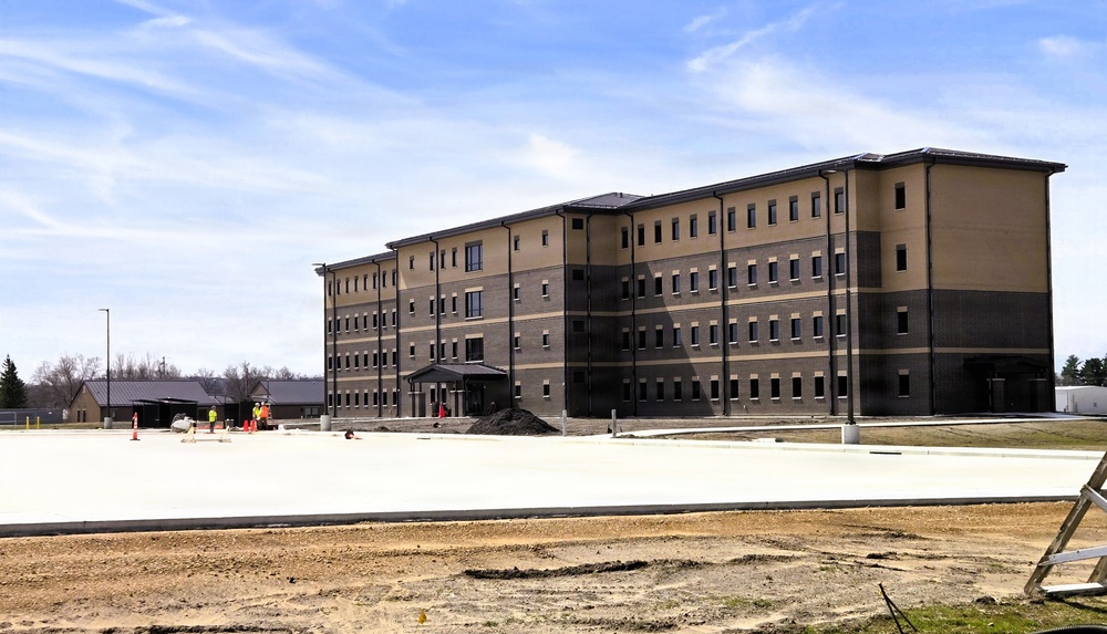 Fort McCoy’s East Barracks project nearing completion; building at 97 percent complete as of end of April