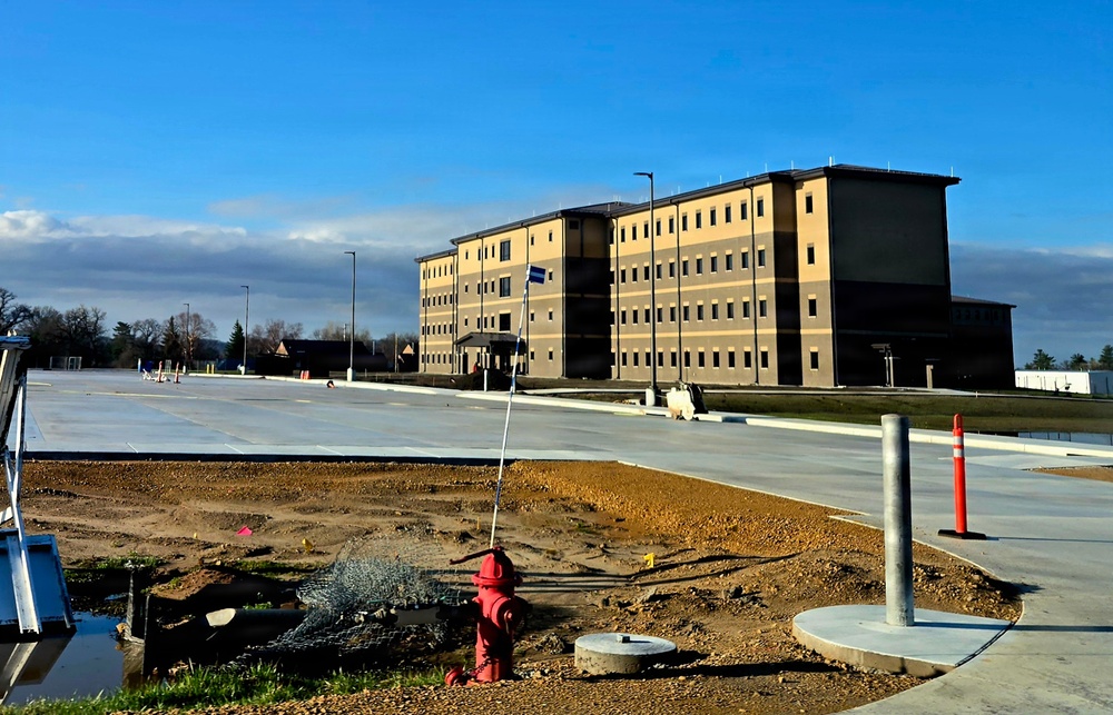 Fort McCoy’s East Barracks project nearing completion; building at 97 percent complete as of end of April