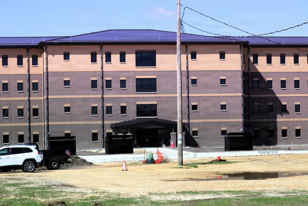 Fort McCoy’s East Barracks project nearing completion; building at 97 percent complete as of end of April