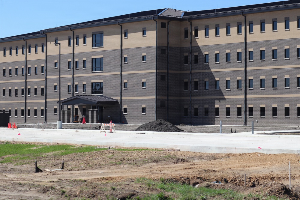 Fort McCoy’s East Barracks project nearing completion; building at 97 percent complete as of end of April