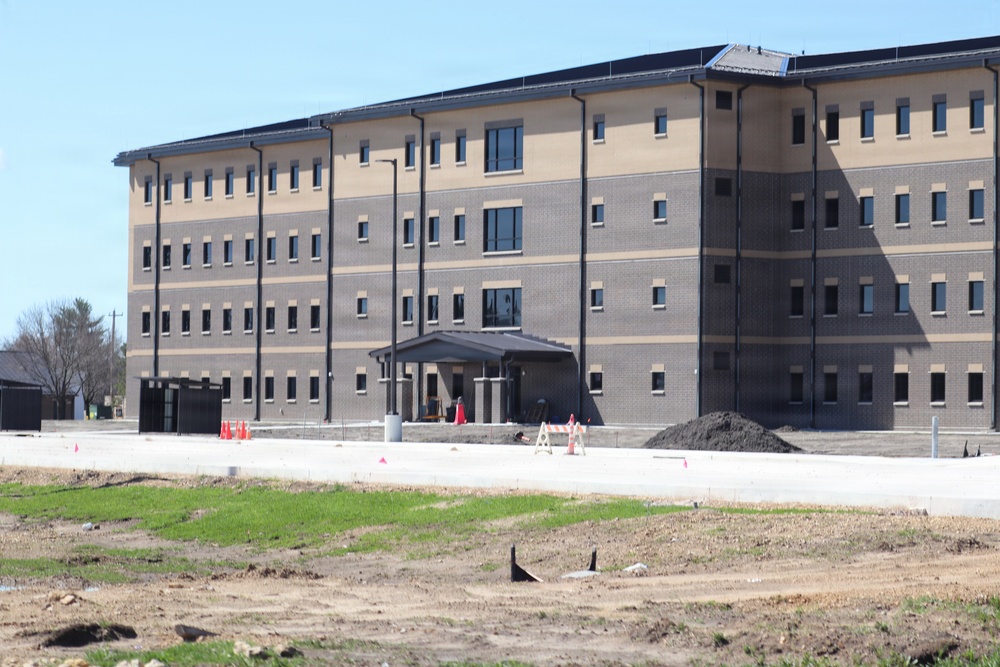Fort McCoy’s East Barracks project nearing completion; building at 97 percent complete as of end of April