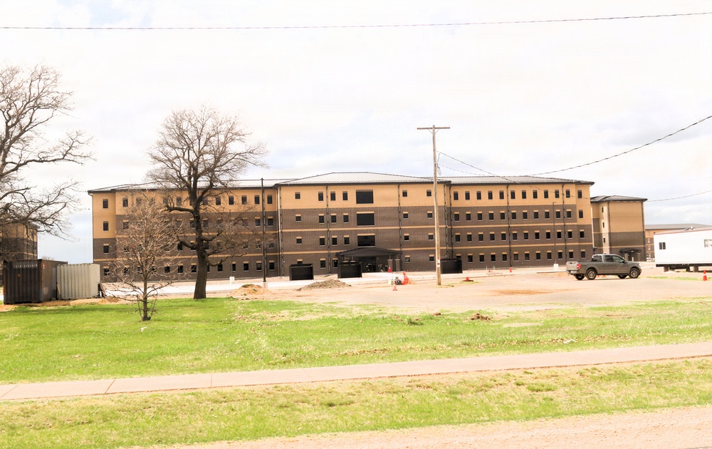Fort McCoy’s East Barracks project nearing completion; building at 97 percent complete as of end of April