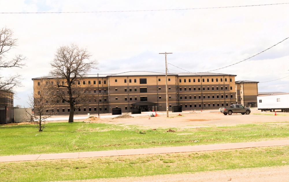 Fort McCoy’s East Barracks project nearing completion; building at 97 percent complete as of end of April