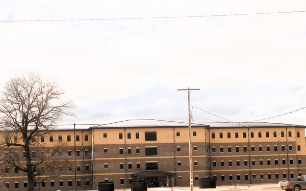 Fort McCoy’s East Barracks project nearing completion; building at 97 percent complete as of end of April