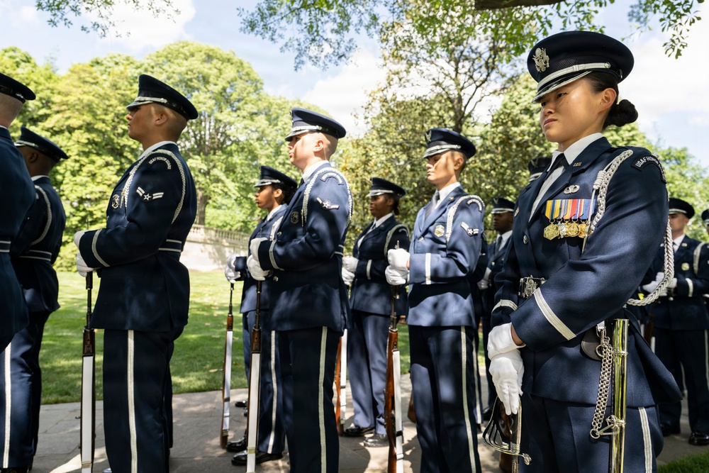 King Charles III and Queen Camilla Visit Arlington National Cemetery