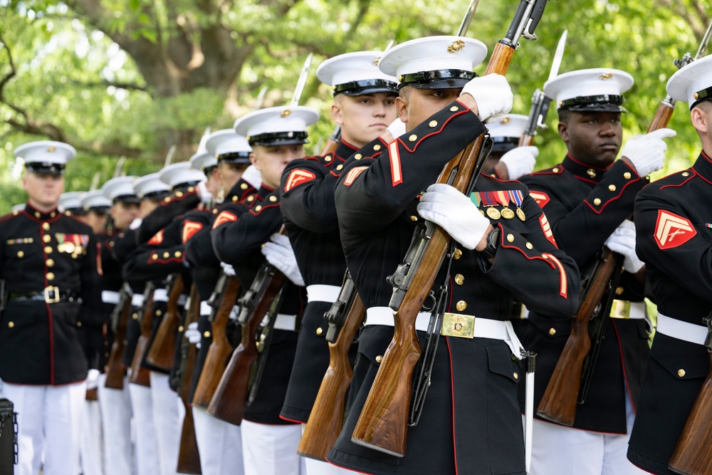 King Charles III and Queen Camilla Visit Arlington National Cemetery