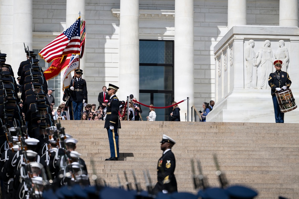 King Charles III and Queen Camilla Visit Arlington National Cemetery