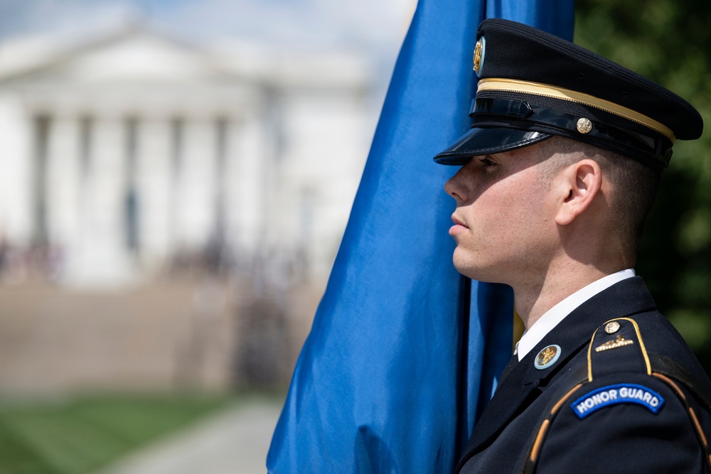 King Charles III and Queen Camilla Visit Arlington National Cemetery