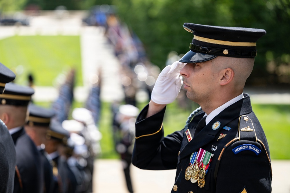 King Charles III and Queen Camilla Visit Arlington National Cemetery