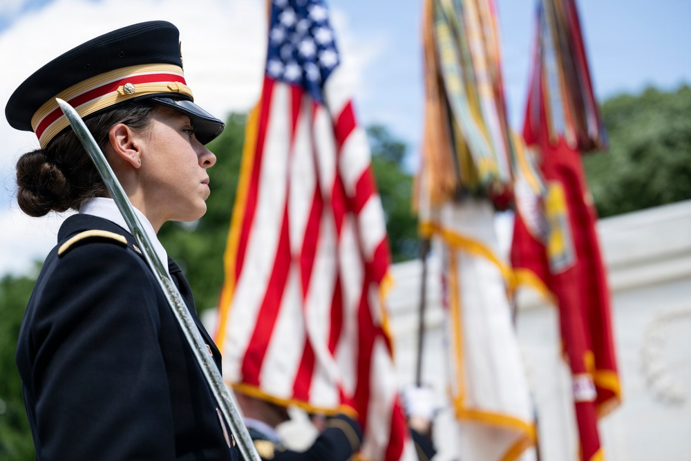 King Charles III and Queen Camilla Visit Arlington National Cemetery