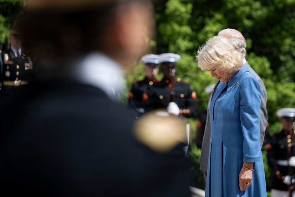 King Charles III and Queen Camilla Visit Arlington National Cemetery