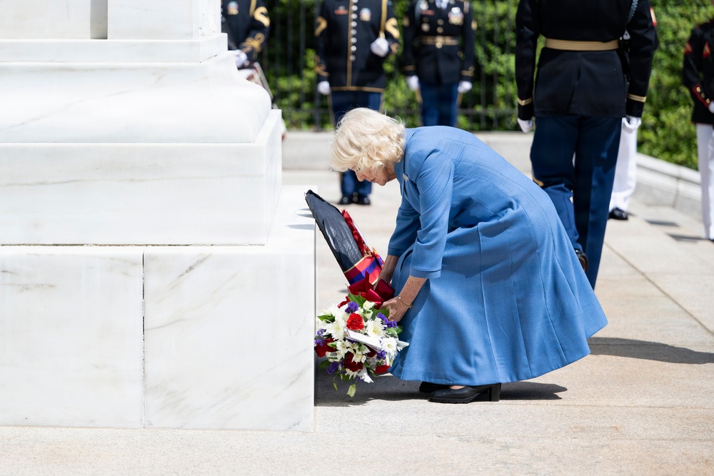 King Charles III and Queen Camilla Visit Arlington National Cemetery