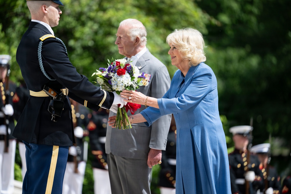 King Charles III and Queen Camilla Visit Arlington National Cemetery