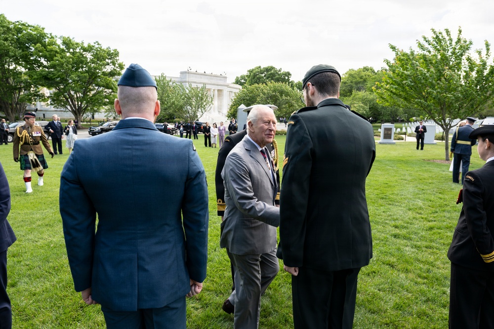 King Charles III and Queen Camilla Visit Arlington National Cemetery