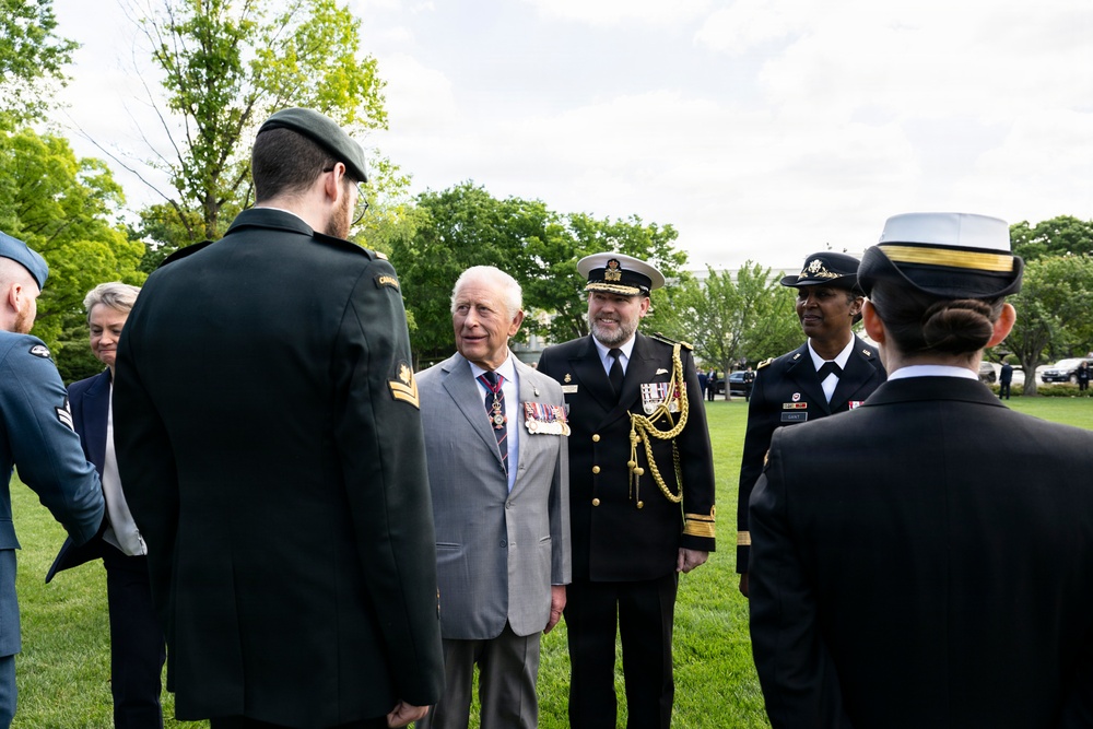 King Charles III and Queen Camilla Visit Arlington National Cemetery