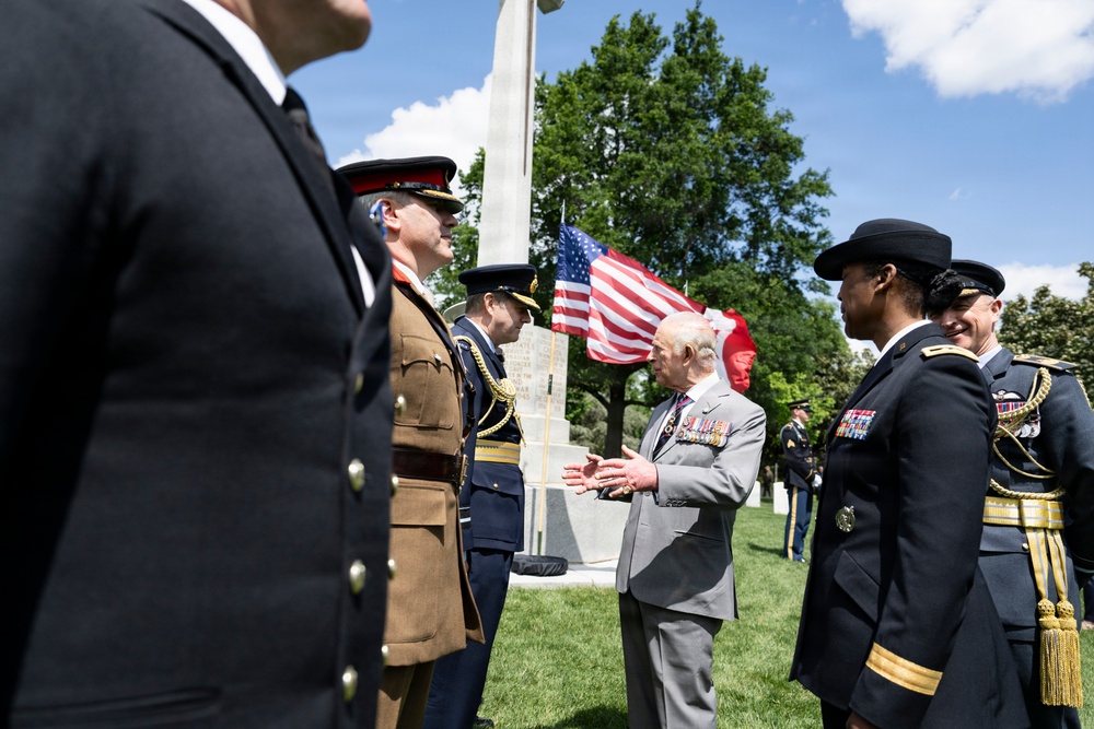 King Charles III and Queen Camilla Visit Arlington National Cemetery