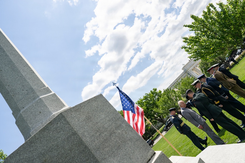 King Charles III and Queen Camilla Visit Arlington National Cemetery