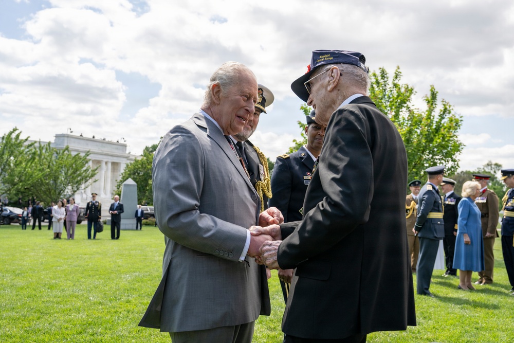 King Charles III and Queen Camilla Visit Arlington National Cemetery