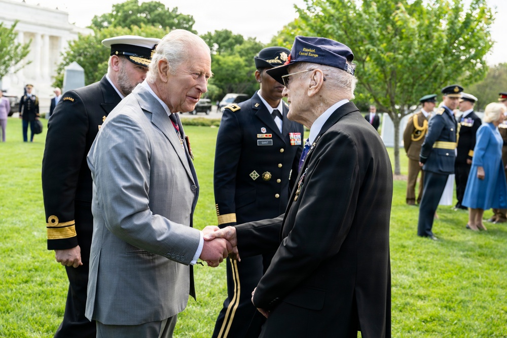 King Charles III and Queen Camilla Visit Arlington National Cemetery