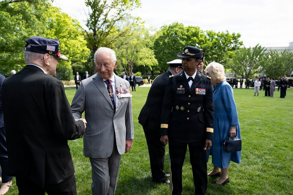 King Charles III and Queen Camilla Visit Arlington National Cemetery