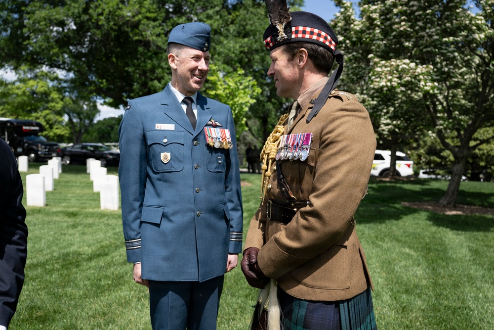King Charles III and Queen Camilla Visit Arlington National Cemetery