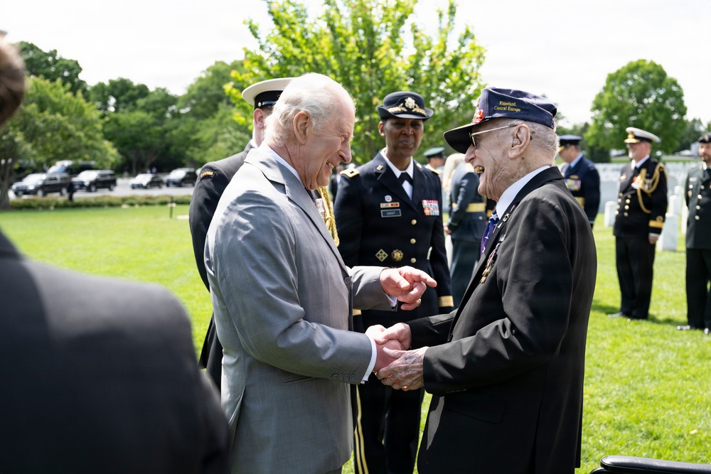King Charles III and Queen Camilla Visit Arlington National Cemetery