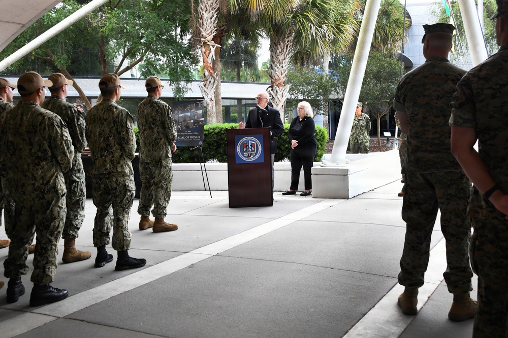 Morning Colors and Medal of Honor Ceremony for Staff Sgt. Robert J. Miller