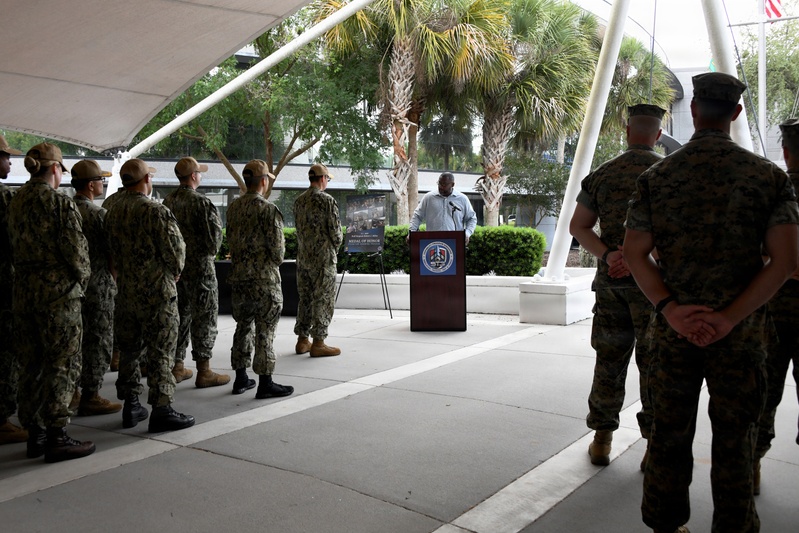 Morning Colors and Medal of Honor Ceremony for Staff Sgt. Robert J. Miller