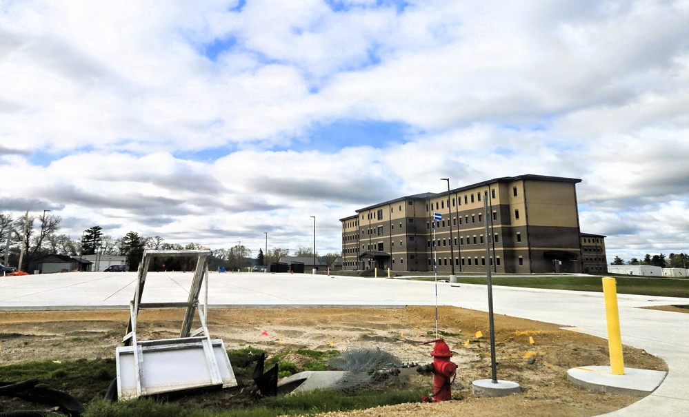 Fort McCoy’s East Barracks project nearing completion; building at 97 percent complete as of end of April