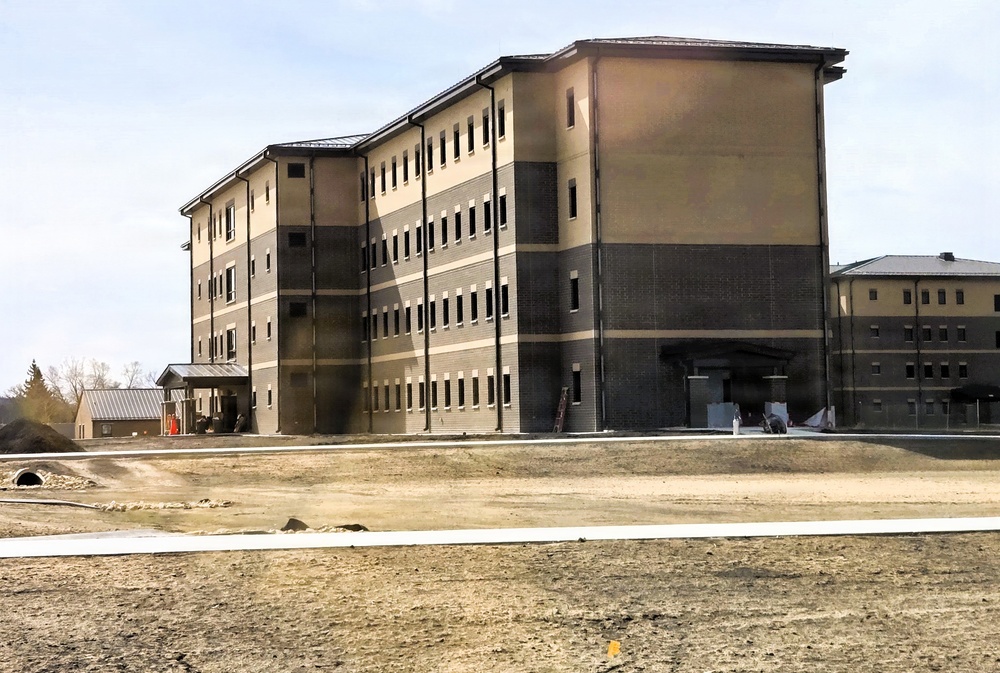 Fort McCoy’s East Barracks project nearing completion; building at 97 percent complete as of end of April