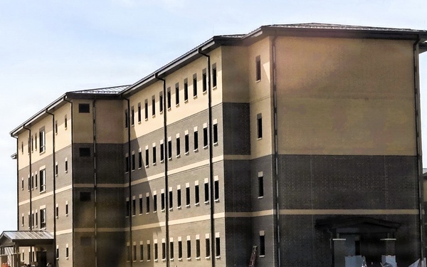 Fort McCoy’s East Barracks project nearing completion; building at 97 percent complete as of end of April