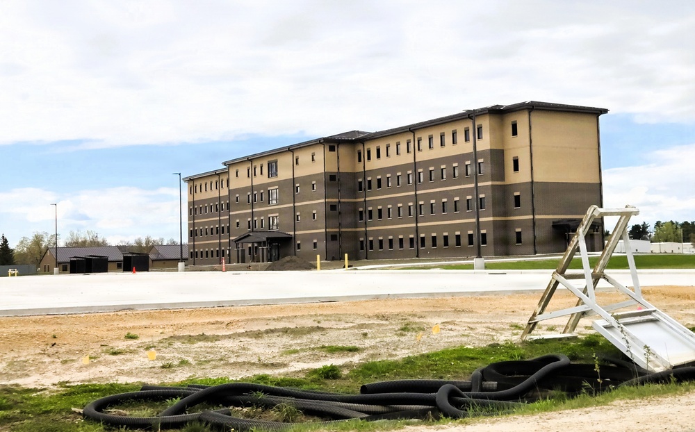 Fort McCoy’s East Barracks project nearing completion; building at 97 percent complete as of end of April