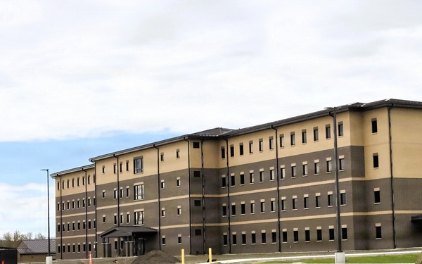Fort McCoy’s East Barracks project nearing completion; building at 97 percent complete as of end of April