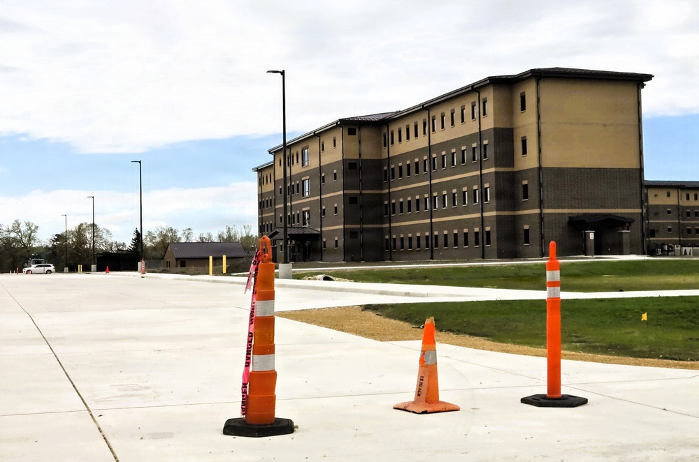 Fort McCoy’s East Barracks project nearing completion; building at 97 percent complete as of end of April