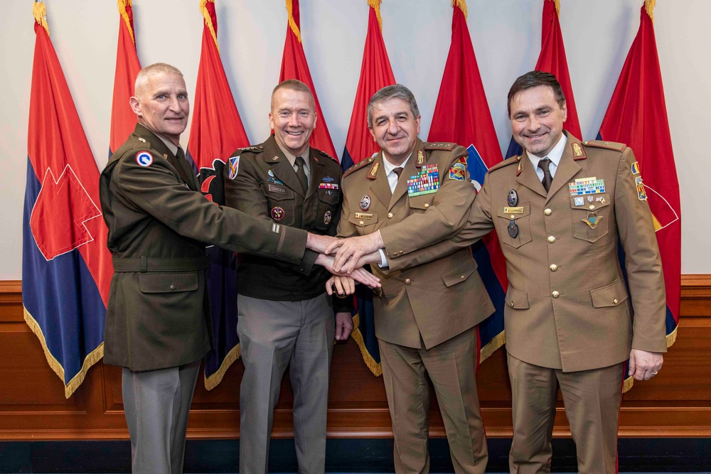 Carden hosts Romanian delegation in the Pentagon