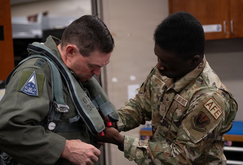 U.S. Space Force Chief of Space Operations Gen. Chance Saltzman Visits Eglin AFB