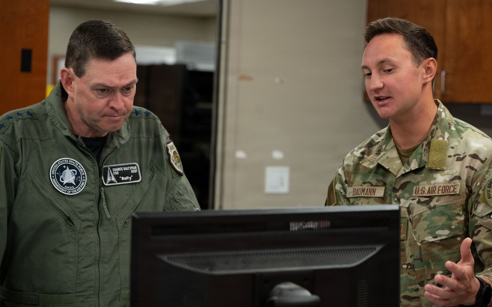 U.S. Space Force Chief of Space Operations Gen. Chance Saltzman Visits Eglin AFB