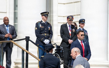 King Charles III and Queen Camilla Wreath-Laying Ceremony at Arlington National Cemetery