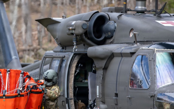 Vermont National Guard Soldiers train to fight forest fires