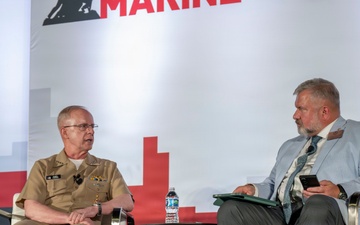 CNO delivers remarks during Modern Day Marine conference.