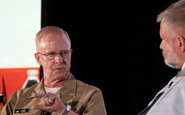 CNO delivers remarks during Modern Day Marine conference.