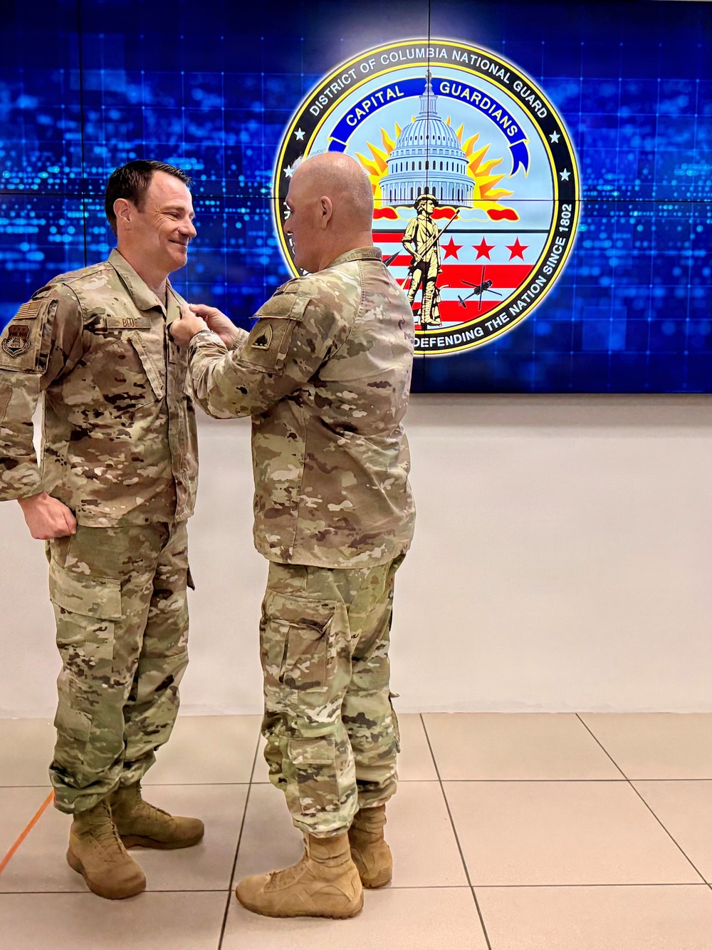 Presenting Meritorious Service Medal