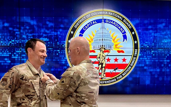 Presenting Meritorious Service Medal