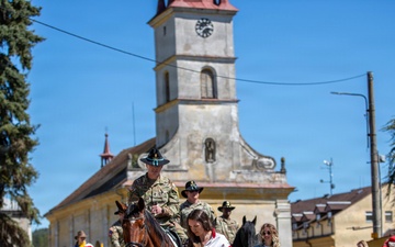 U.S. Army Cavalrymen visit the site of a daring WWII Operation honoring their unit's storied past