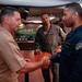 Force Master Chief Dustin Kuers Speaks With Ronald Reagan Sailors